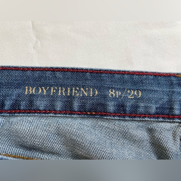 Talbots Boyfriend Fit Jeans 5-Pocket Size 8P - Picture 3 of 7